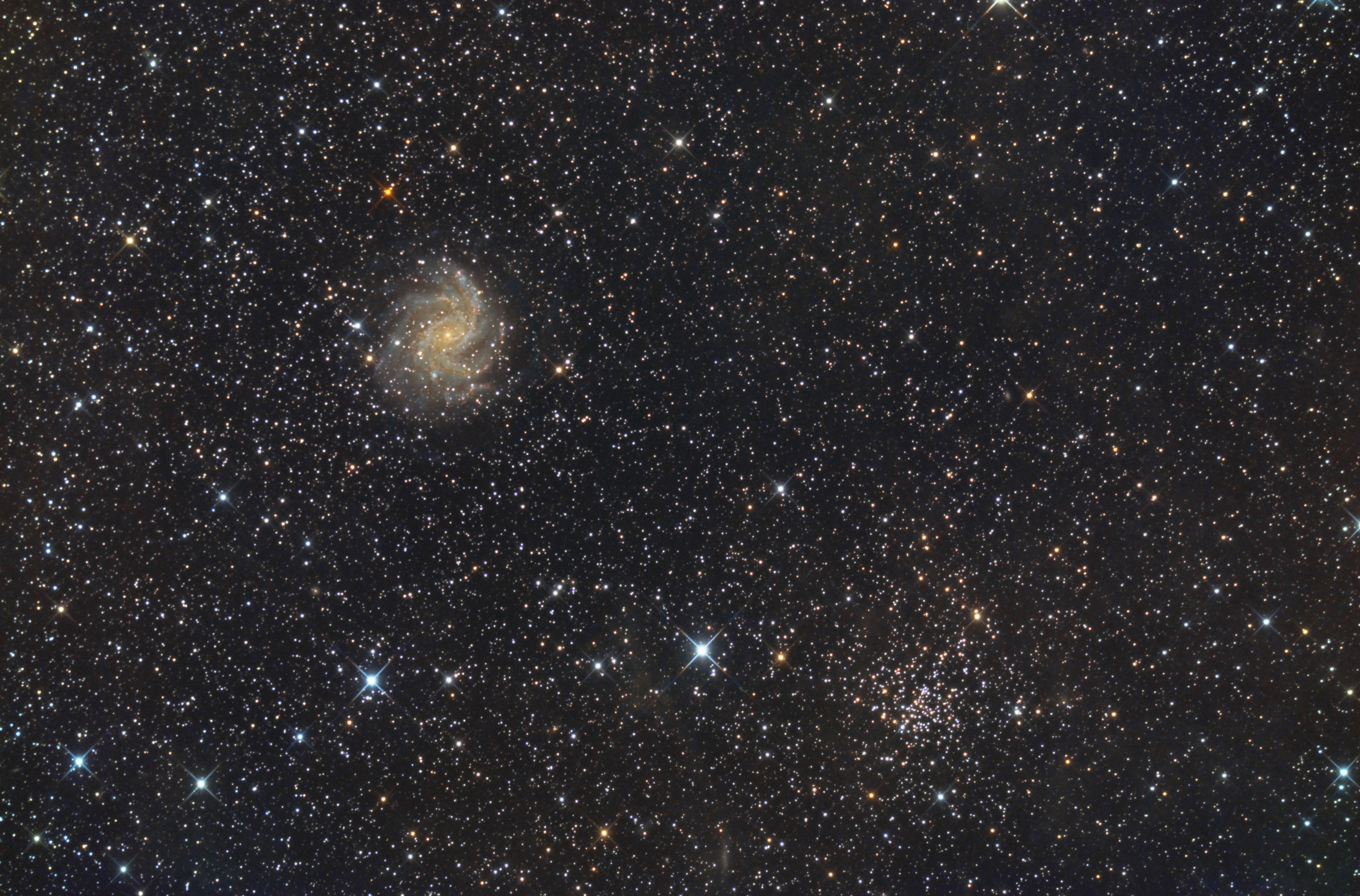 NGC 6946 und 6939 Spektrum der Wissenschaft